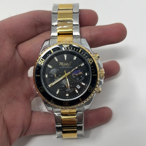 Mens watch stainless steel gold black silver - Picture 4 of 4